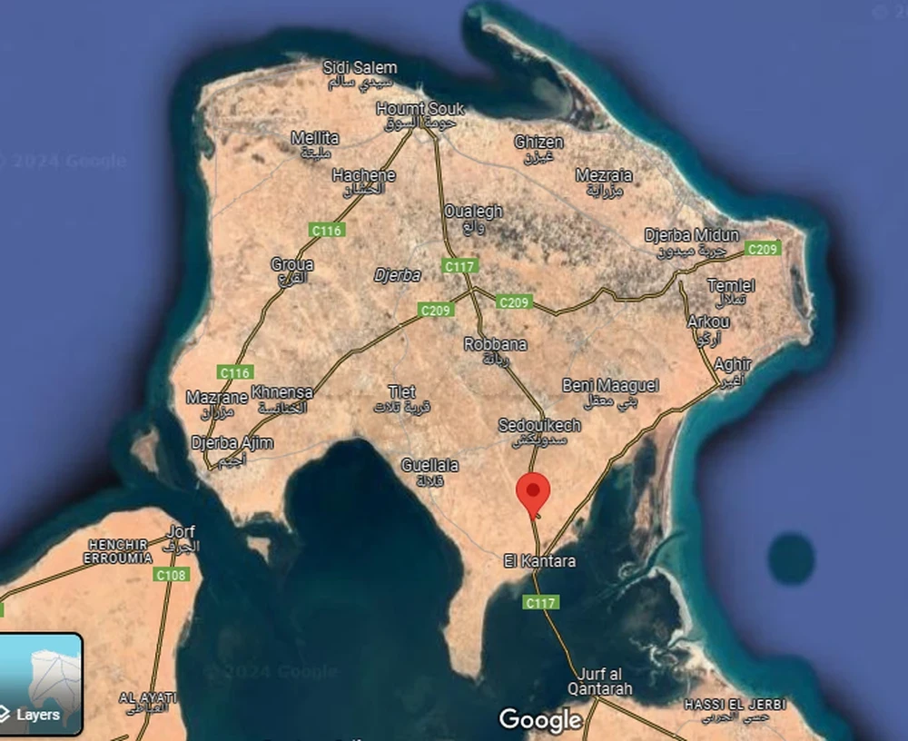Djerba - Midoun Cedouikeche Terrain Terrain agricole Terrain 1er position route nationale jerba zarzis